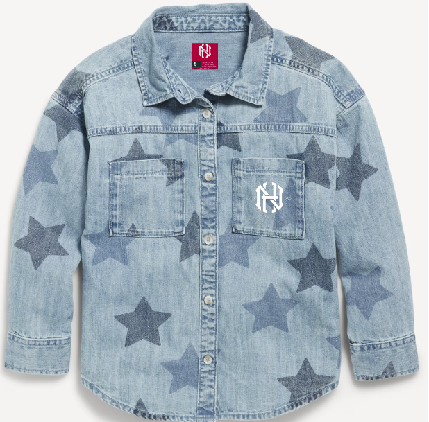 NH STAR DENIUM BUTTON UP