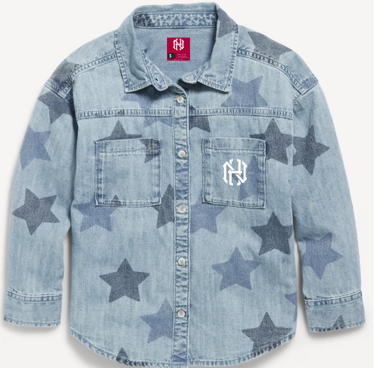 NH STAR DENIUM BUTTON UP